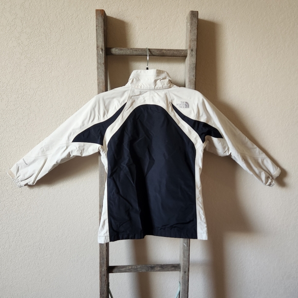 The North Face Kids Hyvent Windbreaker Jacket Black & White- Size Large - Picture 2 of 7